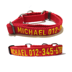 Martingale collar with name sale